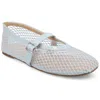 Journee Collection Casha Mesh Mary Jane Flat In Blue
