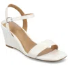 Journee Collection Womens Clayr Wedge Sandals