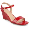 Journee Collection Clayr Wedge Sandal In Multi