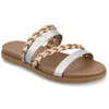 Journee Collection Colette Slide Sandal In Silver