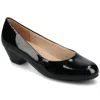 Journee Collection Journee Women's Saar Comfort Insole Round Toe Block Heel Pumps In Multi