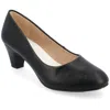 Journee Collection Journee Women's Comfort Wide Width Luu Pumps In Black