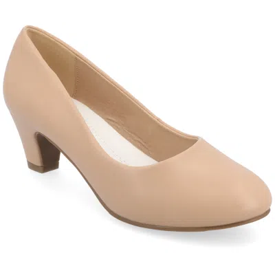 Journee Collection Journee Women's Comfort Wide Width Luu Pumps In Brown