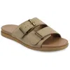 Journee Collection Cosette Buckle Slide Sandal In Grey