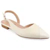 Journee Collection Daphnne Cap Toe Slingback Flat In Multi