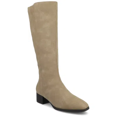 Journee Collection Journee Women's Devri Extra Wide Calf Boots In Brown