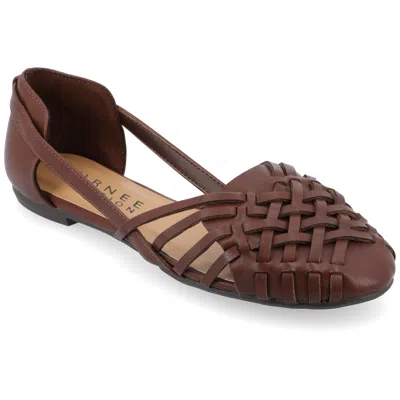 JOURNEE COLLECTION JOURNEE WOMEN'S EKKO MEDIUM AND WIDE WIDTH FLAT SANDALS