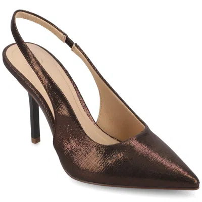 Journee Collection Journee Women's Elenney Pumps In Brown