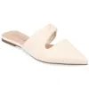 Journee Collection Journee Women's Enniss Mule Flats In Beige