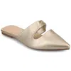 Journee Collection Enniss Flat Mule In White