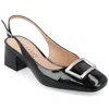 Journee Collection Everlee Womens Square Block Heel Pumps In Black