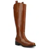 Journee Collection Women's Gema Round Toe Riding Boots In Brown