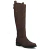Journee Collection Journee Women's Gema Medium And Wide Width Knee High Riding Boots In Brown