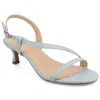 Journee Collection Jemry Kitten Heel Sandal In Blue
