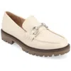 Journee Collection Jessamy Lug Loafer In White