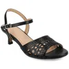 Journee Collection Jessly Ankle Strap Sandal In Black