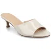 Journee Collection Women's Jeylah Kitten Heel Dress Sandals In White