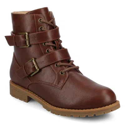 Journee Collection Juliah Buckle Boot In Brown