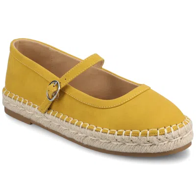 Journee Collection Journee Women's Kenzie Espadrille Mary Janes In Yellow