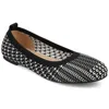 Journee Collection Women's Maryann Knit Round Toe Ballet Flats In Multi