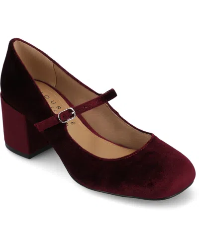 Journee Collection Okenna Mary Jane Pump In Wine