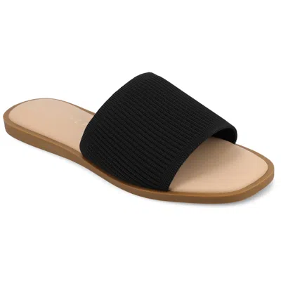 Journee Collection Journee Women's Prisilla Medium And Wide Width Flat Sandals