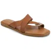 Journee Collection Prizzie Flat Slide Sandal In White