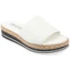 Journee Collection Women's Rosey Tru Comfort Foam Wide Width Wedge Heel Espadrille Sandals In White