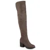Journee Collection Journee Sana Over-the-knee Boot In Grey