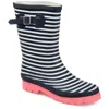 Journee Collection Seattle Womens Waterproof Mid Calf Rain Boots In Multi