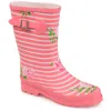 Journee Collection Journee Women's Seattle Rain Boot In Pink