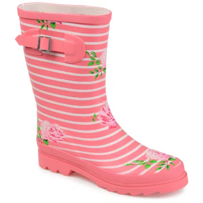Journee Collection Journee Women's Seattle Rain Boot In Pink