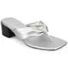 Journee Collection Seelah Slide Sandal In Silver