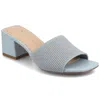 Journee Collection Shilin Slide Sandal In Blue