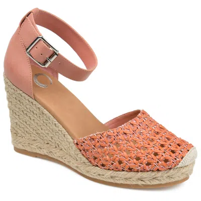 Journee Collection Journee Women's Sierra Espadrille Sandal In Pink