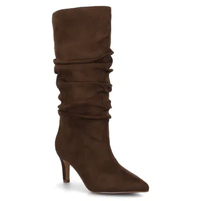 Journee Collection Journee Women's Sonnet Knee High Slouchy Boots In Gold