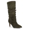 Journee Collection Womens Sonnet Regular Wide Calf Extra Wide Calf Slouchy Dress Boots In Green