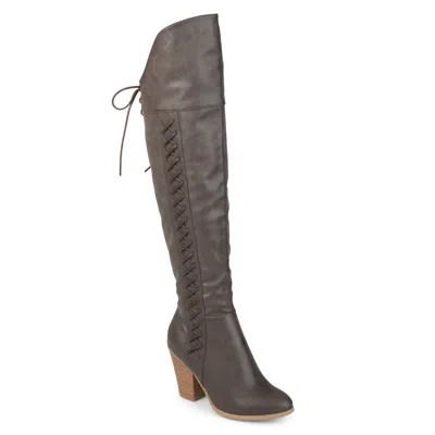 Journee Collection Journee Women's Spritz-p Boot In Grey