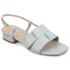 Journee Collection Journee Women's Tabatha Medium And Wide Width Flat Sandals In Blue