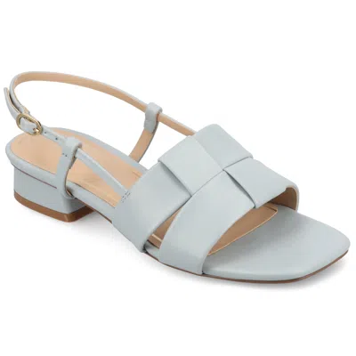 Journee Collection Journee Women's Tabatha Medium And Wide Width Flat Sandals In Blue