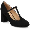 Journee Collection Journee Women's Talani T-strap Dress Pumps In Black