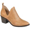 Journee Collection Terri Womens Block Heel Ankle Booties In Multi
