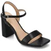 Journee Collection Women's Tivona Square Toe Block Heel Dress Sandals In Multi