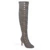 Journee Collection Trill Womens Tall Dressy Thigh-high Boots In Grey