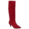 Journee Collection Vellia Womens Faux Suede Wide Calf Knee-high Boots