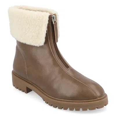 Journee Collection Journee Women's Tru Comfort Foam Fynn Bootie In Grey