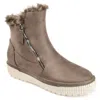 Journee Collection Women's Foam Jezzy Bootie In Brown