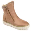 Journee Collection Journee Women's Tru Comfort Foam Jezzy Wedge Bootie In Beige