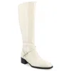 Journee Collection Women's Rhianah Wide Width Wide Calf Block Heel Knee High Riding Boots In Multi