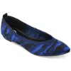 Journee Collection Journee Women's Tru Comfort Foam Wide Width Karise Flat In Blue